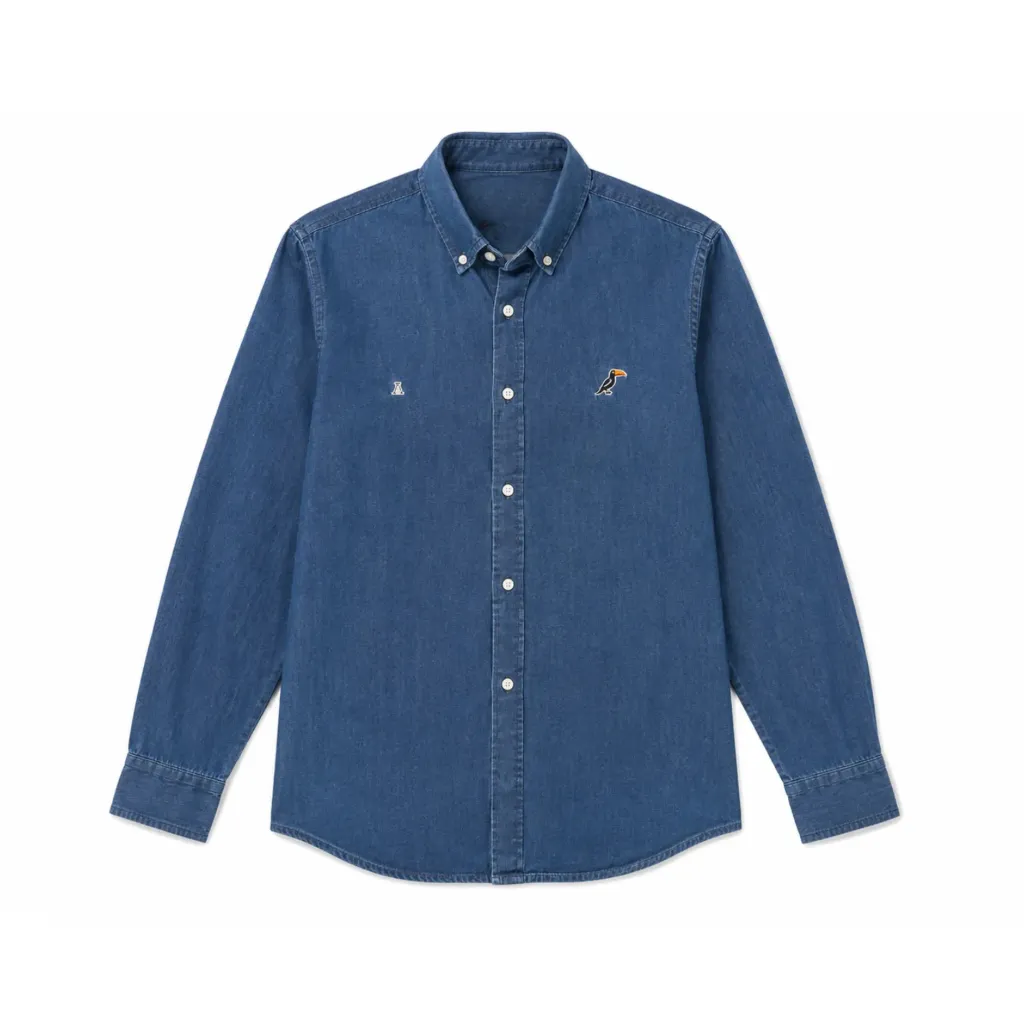 Tucané Camisa Denim Shirt (S, Negro)