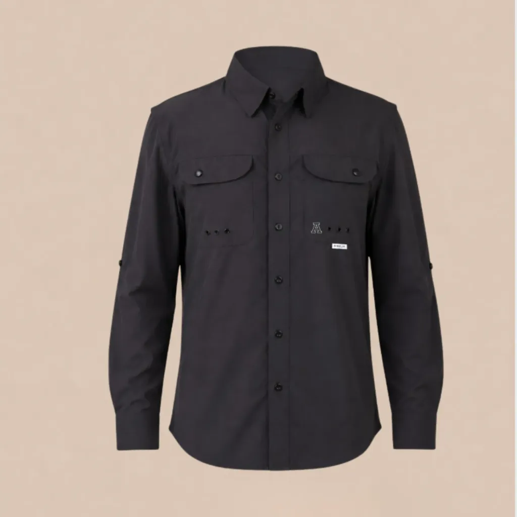 MAJA Camisa Manga Larga Outdoor Signature Negra