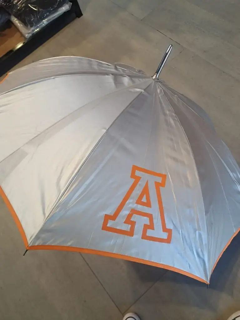 Sombrilla naranja c/gris 