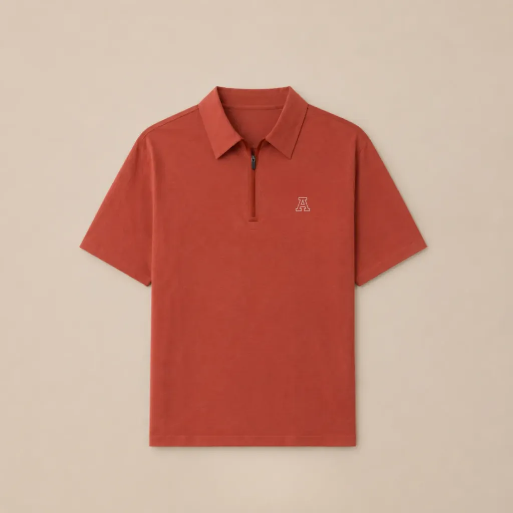MAJA Playera Polo Jaspe Zipper (S)