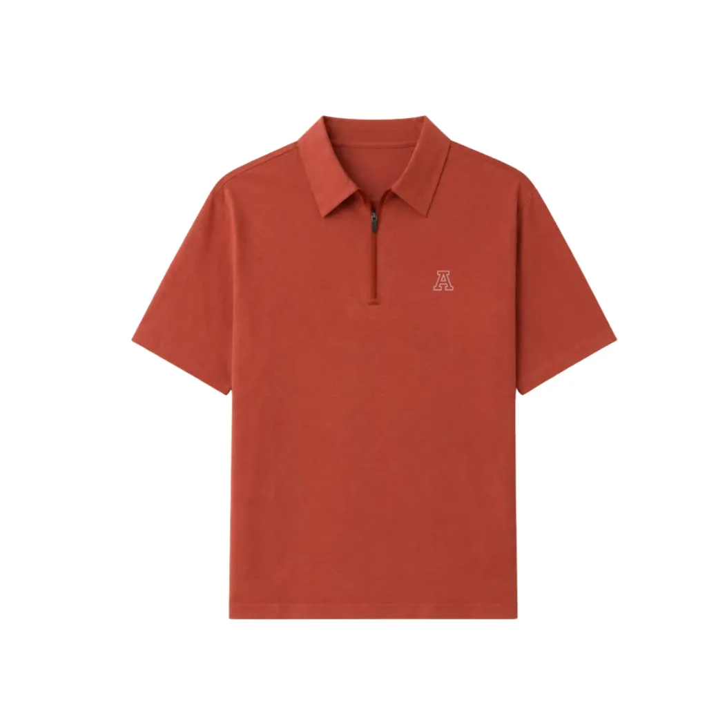 MAJA Playera Polo Jaspe Zipper (S)