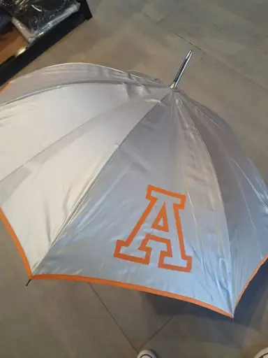 Sombrilla naranja c/gris 